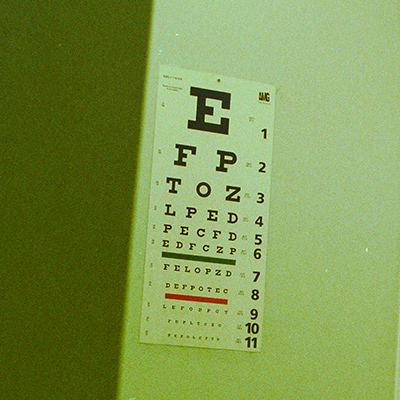 vision test card